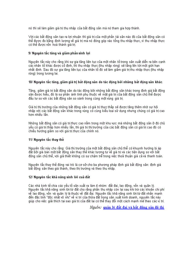 image for page Nguyên tắc định giá bất động sản