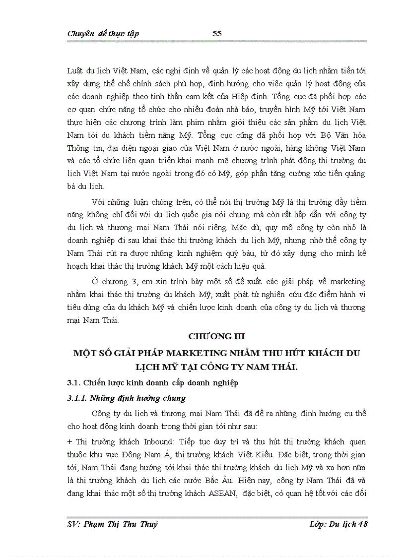image for page Hoàn thiện hoạt động khai thác thị trường khách du lịch Mỹ bằng các giải pháp Marketing Mix tại công ty du lịch và thương mại Nam Thái