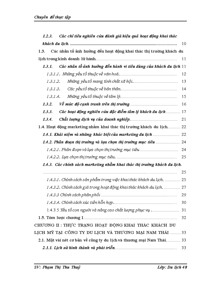 image for page Hoàn thiện hoạt động khai thác thị trường khách du lịch Mỹ bằng các giải pháp Marketing Mix tại công ty du lịch và thương mại Nam Thái