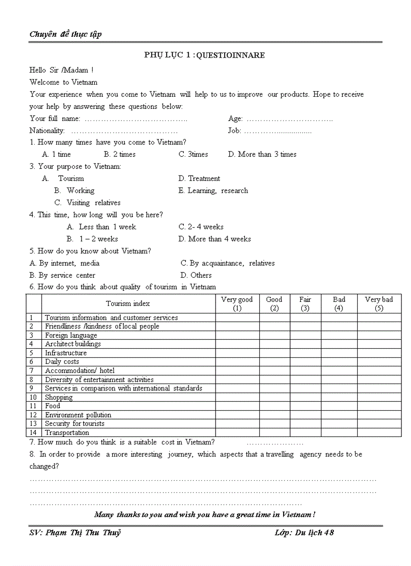 image for page Hoàn thiện hoạt động khai thác thị trường khách du lịch Mỹ bằng các giải pháp Marketing Mix tại công ty du lịch và thương mại Nam Thái