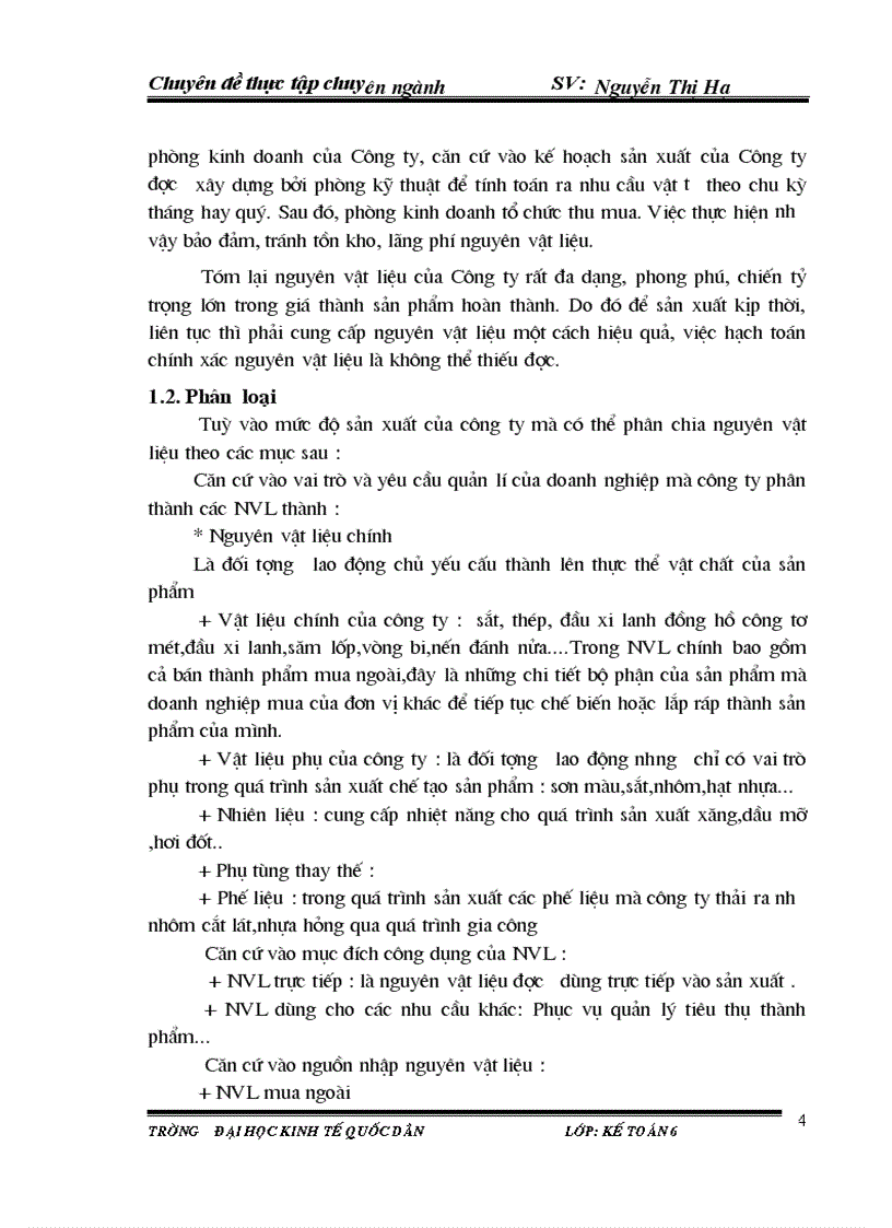 image for page Kế toán nguyên vật liệu tại Cụng ty TNHH SX TM Một thành viên Tiến Minh