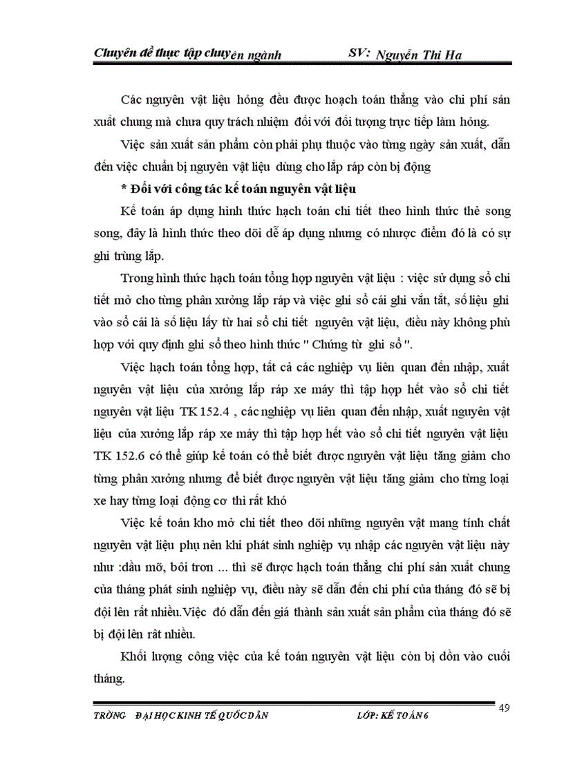 image for page Kế toán nguyên vật liệu tại Cụng ty TNHH SX TM Một thành viên Tiến Minh