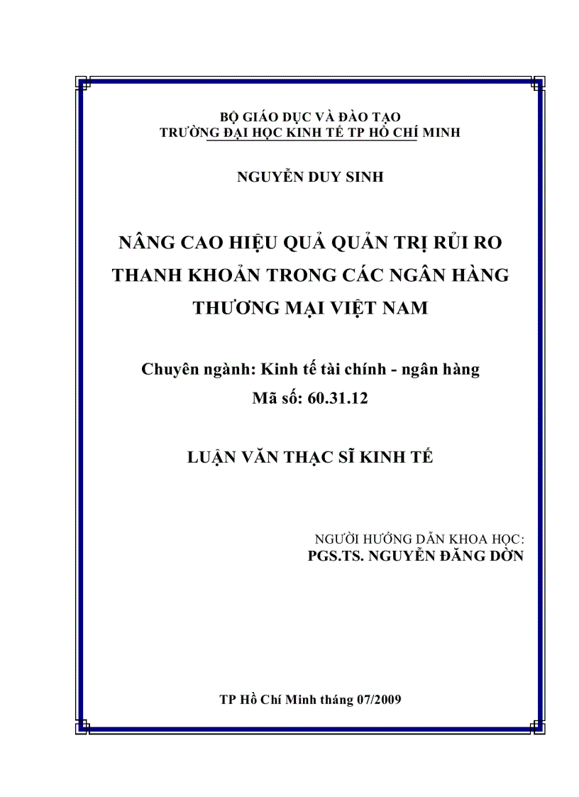 image for page Nâng cao hiệu quả quản trị rủi ro thanh khoản trong các ngân hàng thương mại Việt Nam
