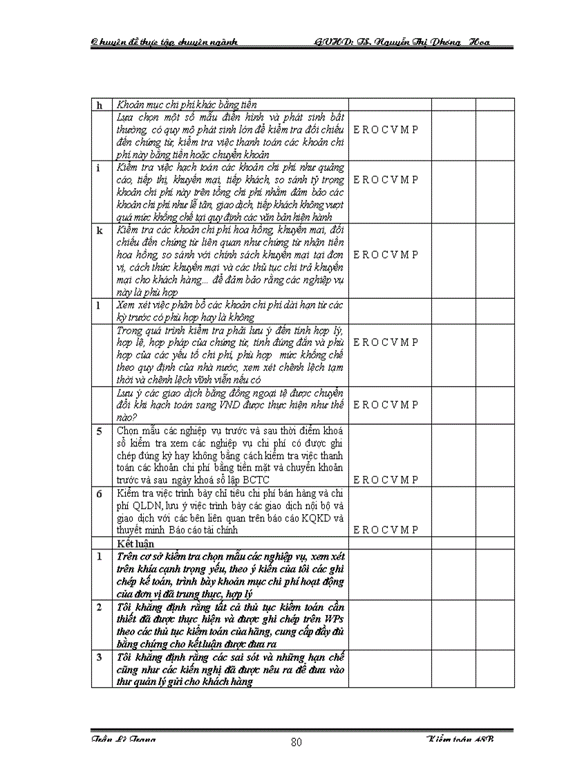 image for page Quy trình kiểm toán khoản mục chi phí hoạt động trong kiểm toán Báo cáo tài chính do Công ty TNHH kiểm toán PKF Việt Nam thực hiện