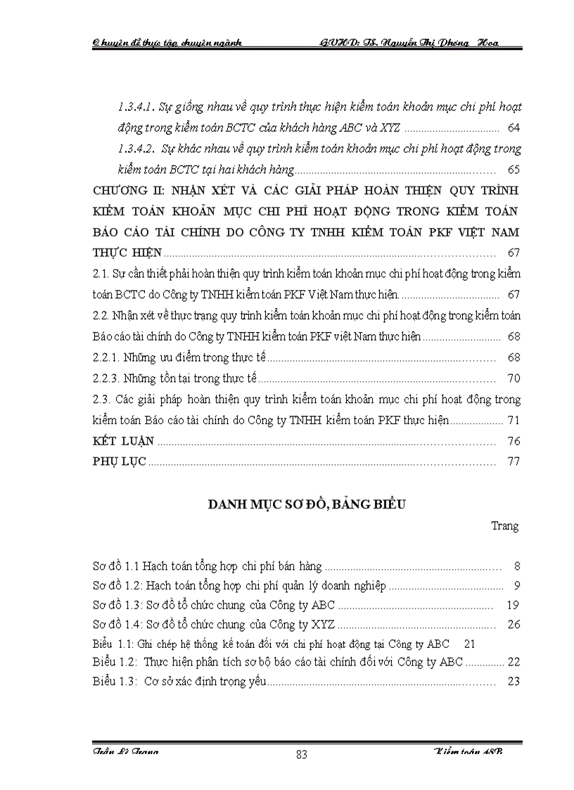 image for page Quy trình kiểm toán khoản mục chi phí hoạt động trong kiểm toán Báo cáo tài chính do Công ty TNHH kiểm toán PKF Việt Nam thực hiện