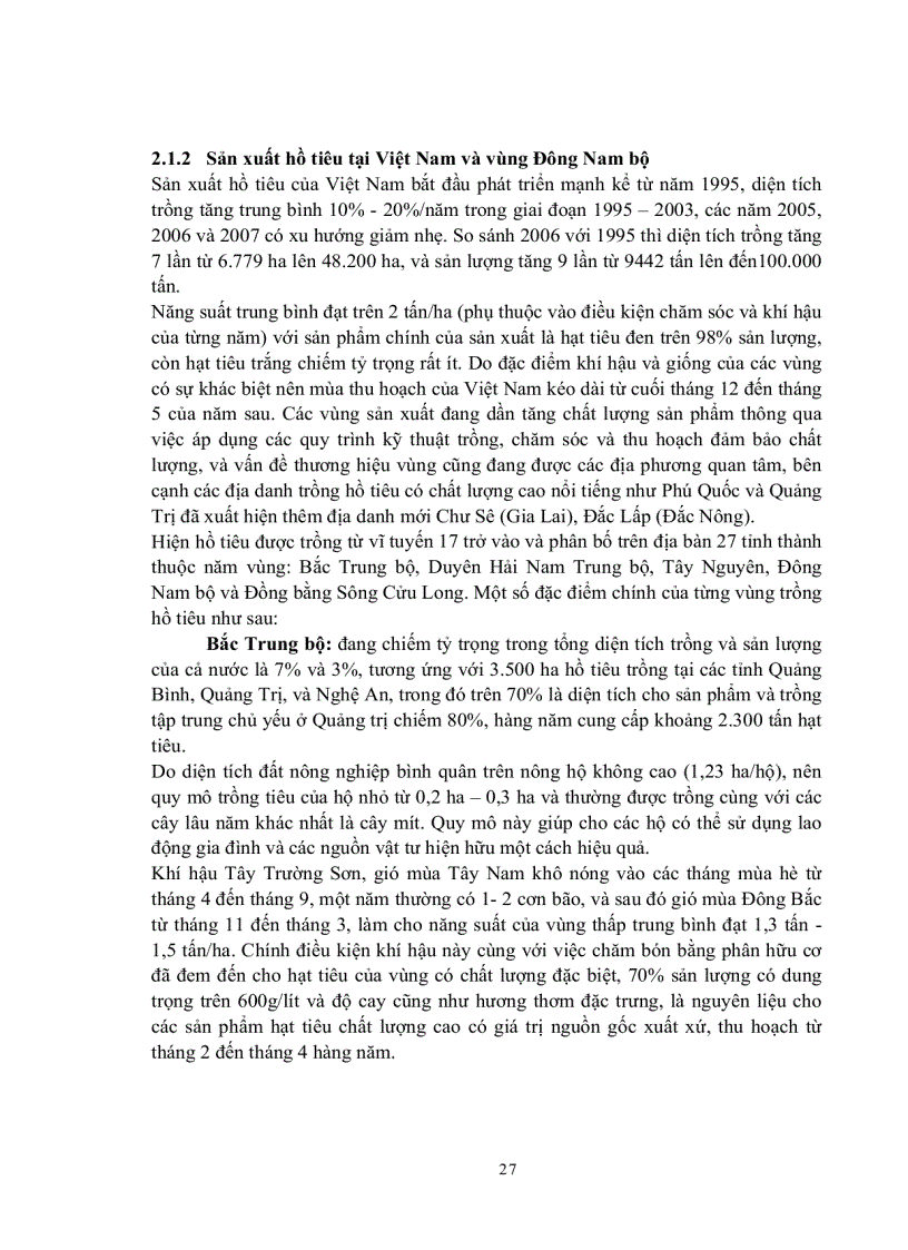 image for page Tác động của một số yếu tố chính đến thu nhập của hộ sản xuất hồ tiêu Việt Nam Trường hợp điển hình ở vùng Đông Nam bộ