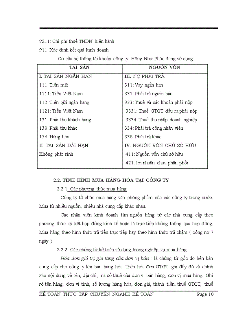 image for page Báo cáo thực tập chuyên ngành Kế Toán tại công ty TNHH TM DV Hồng Như Phúc