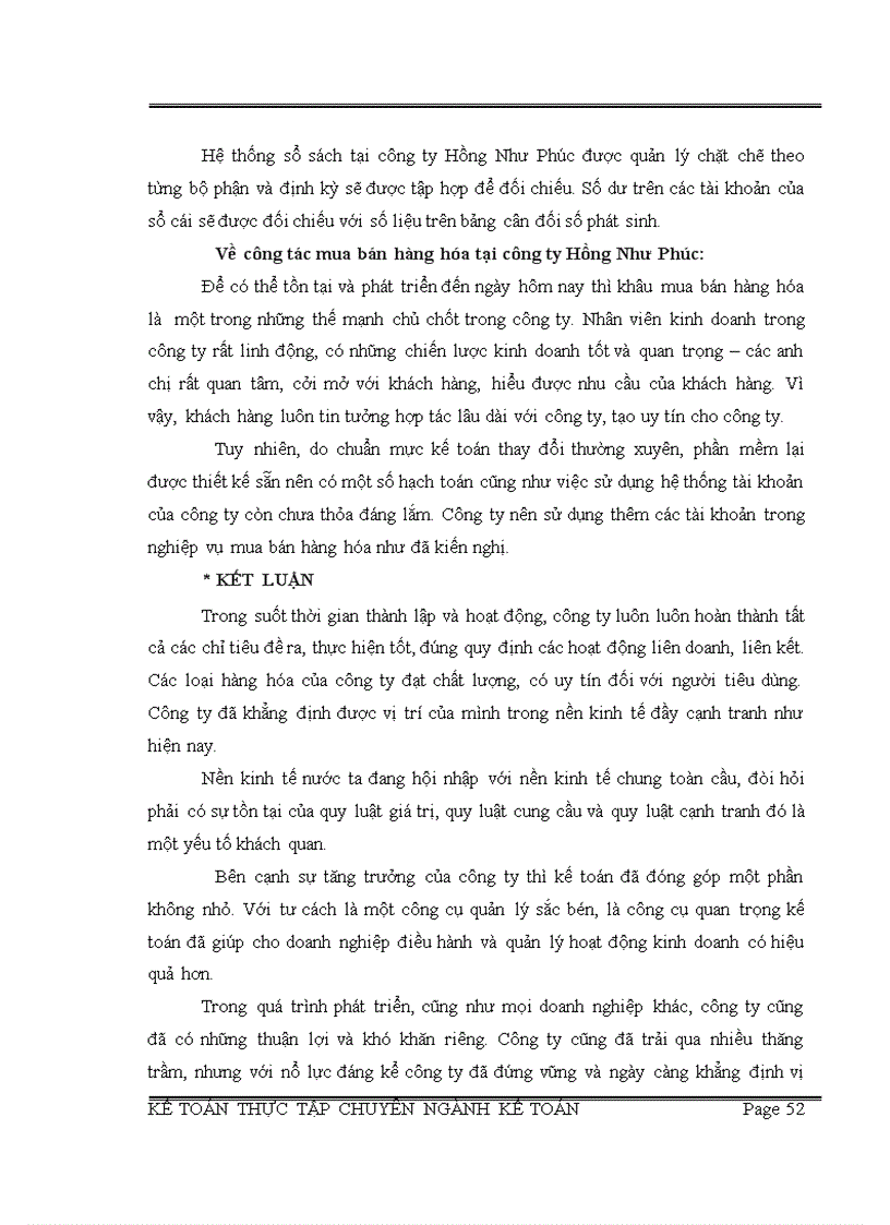 image for page Báo cáo thực tập chuyên ngành Kế Toán tại công ty TNHH TM DV Hồng Như Phúc