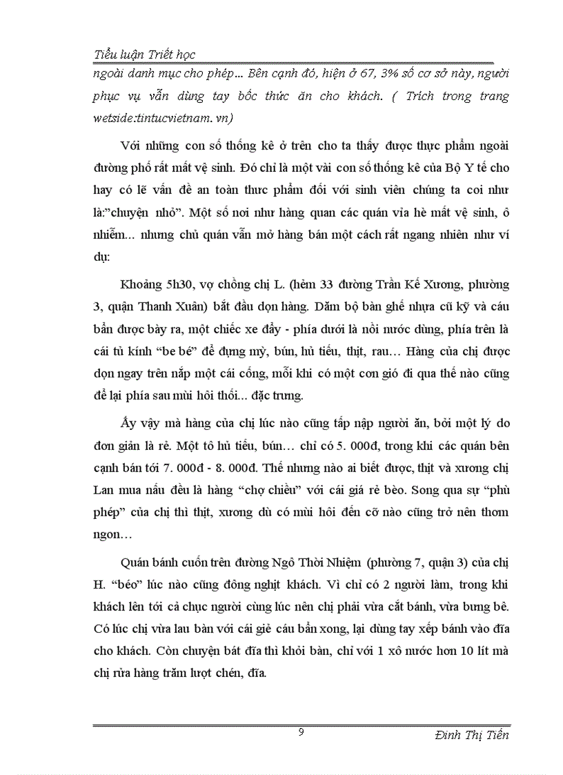 image for page Tình trạng sinh viên ăn quà vặt nhìn từ quá trình nhận thức