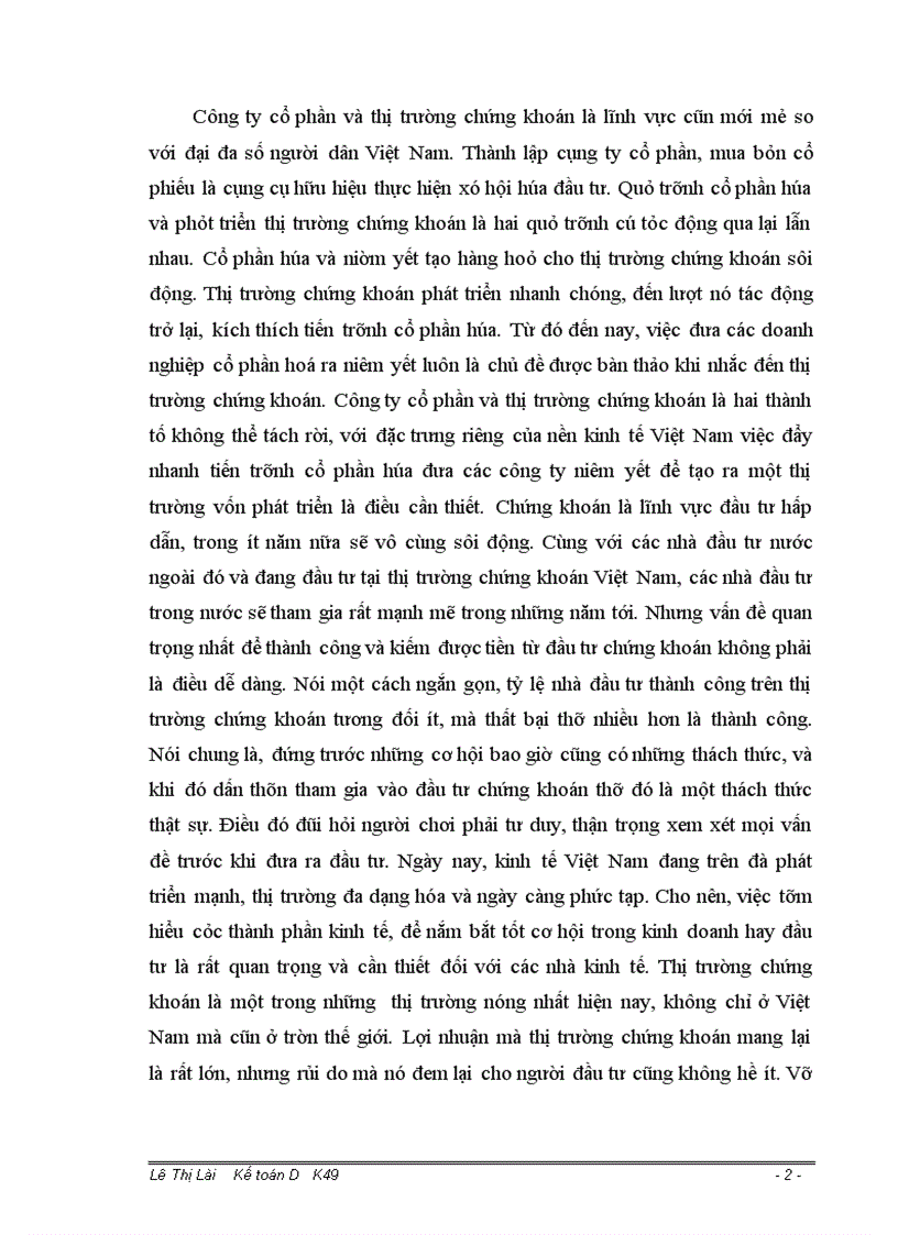 image for page Li luâ n vê Công ty CP và thi trươ ng chứng khoán Y nghĩa va sư vâ n du ng li luâ n na y ơ nươ c ta