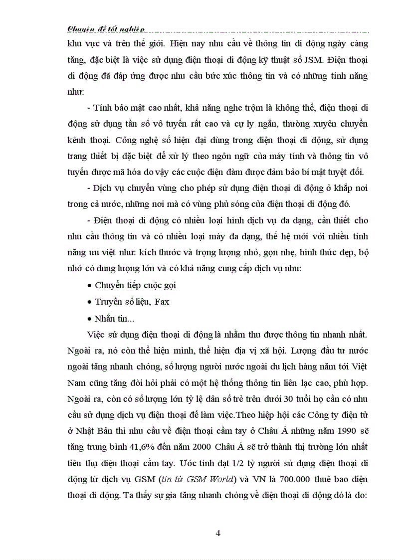 image for page Thị trường dịch vụ điện thoại Thực trạng và giải pháp hoạt động Marketing tại Công ty VMS Mobi Fone