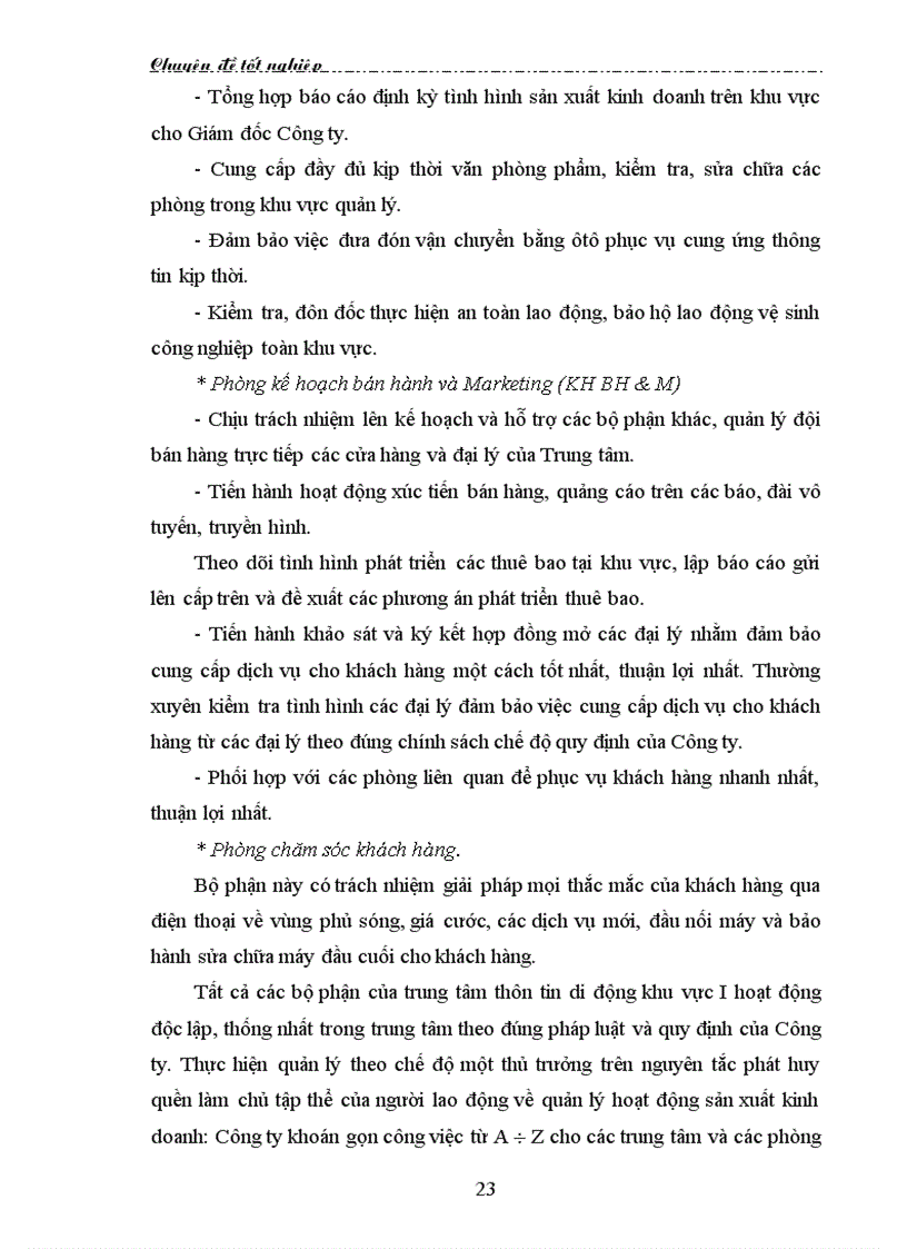 image for page Thị trường dịch vụ điện thoại Thực trạng và giải pháp hoạt động Marketing tại Công ty VMS Mobi Fone