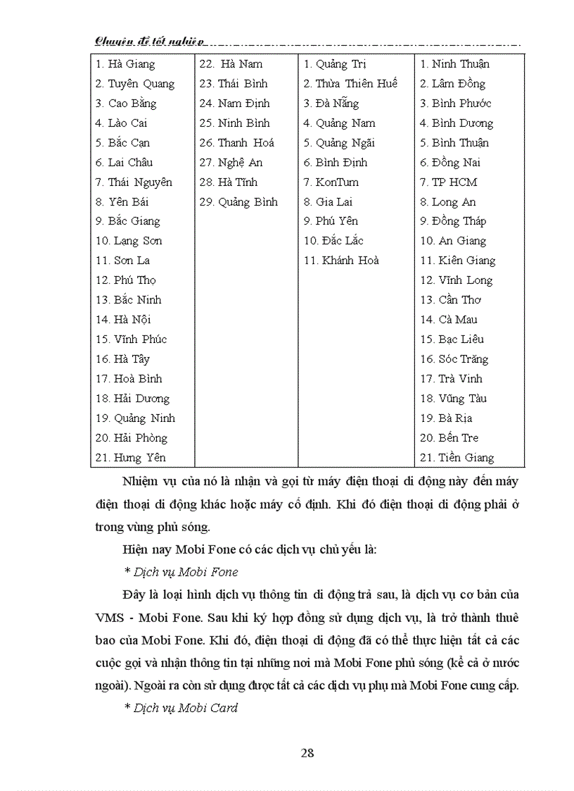 image for page Thị trường dịch vụ điện thoại Thực trạng và giải pháp hoạt động Marketing tại Công ty VMS Mobi Fone