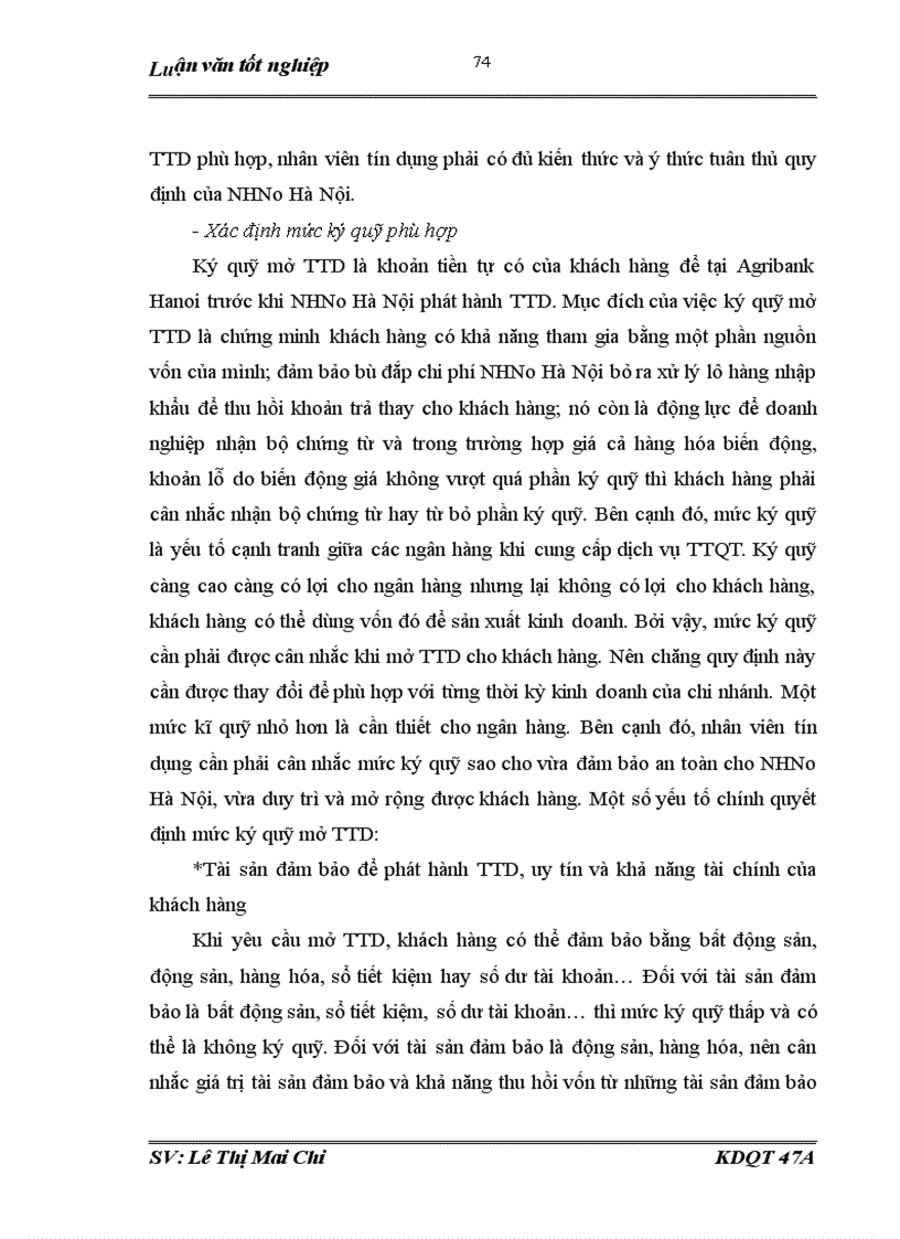 image for page Giải pháp hạn chế và phòng ngừa rủi ro trong thanh toán quốc tế theo phương thức Tín dụng chứng từ tại ngân hàng NHNo PTNT AgriBank Hà Nội