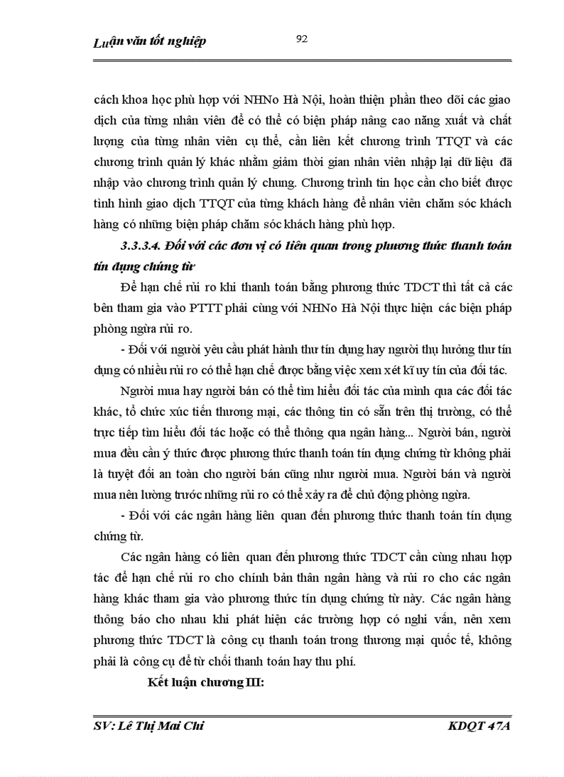 image for page Giải pháp hạn chế và phòng ngừa rủi ro trong thanh toán quốc tế theo phương thức Tín dụng chứng từ tại ngân hàng NHNo PTNT AgriBank Hà Nội
