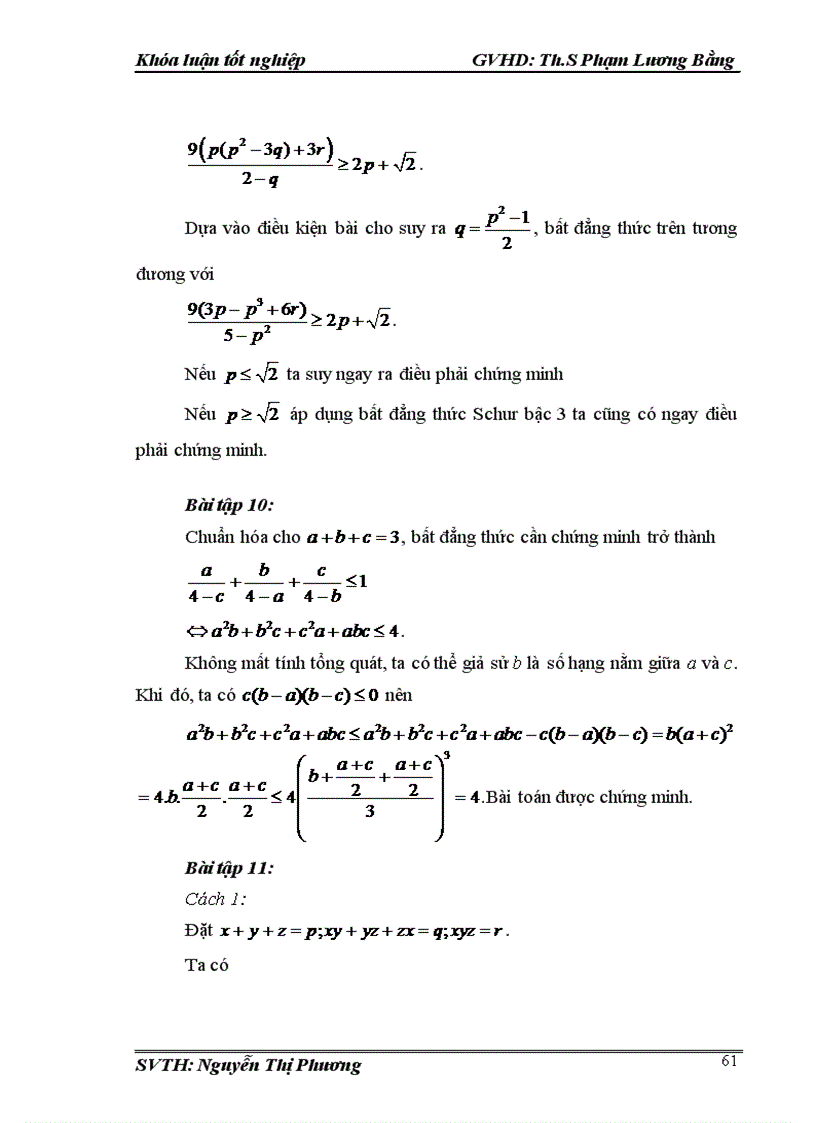 image for page 1số vấn đề về bất đẳng thức đối xứng ba biến
