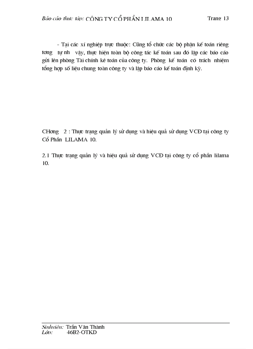 image for page Vốn cố định và các giải pháp nâng cao hiệu quả sử dụng vốn cố định tại Công ty CP lắp máy và xây dựng 10