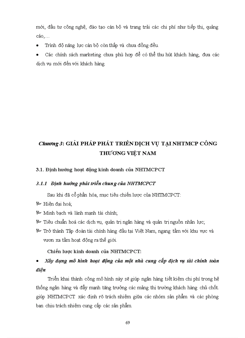 image for page Phát triển dịch vụ ngân hàng tại ngân hàng NHTMCP Công Thương VietinBank Việt Nam