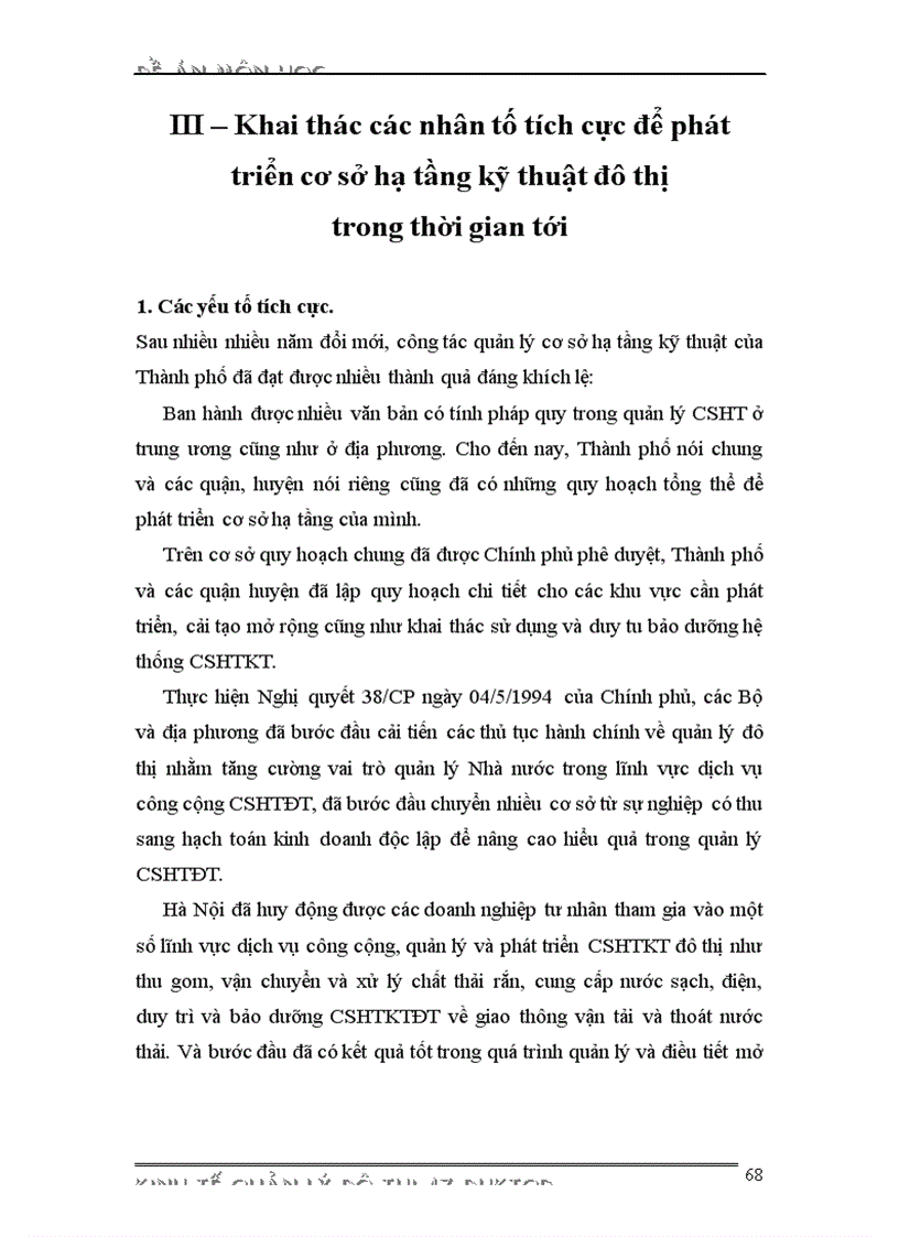 image for page Phân tích các nhân tố ảnh hưởng đến sự phát triển cơ sở hạ tầng kỹ thuật đô thị trên địa bàn Thành phố Hà Nội