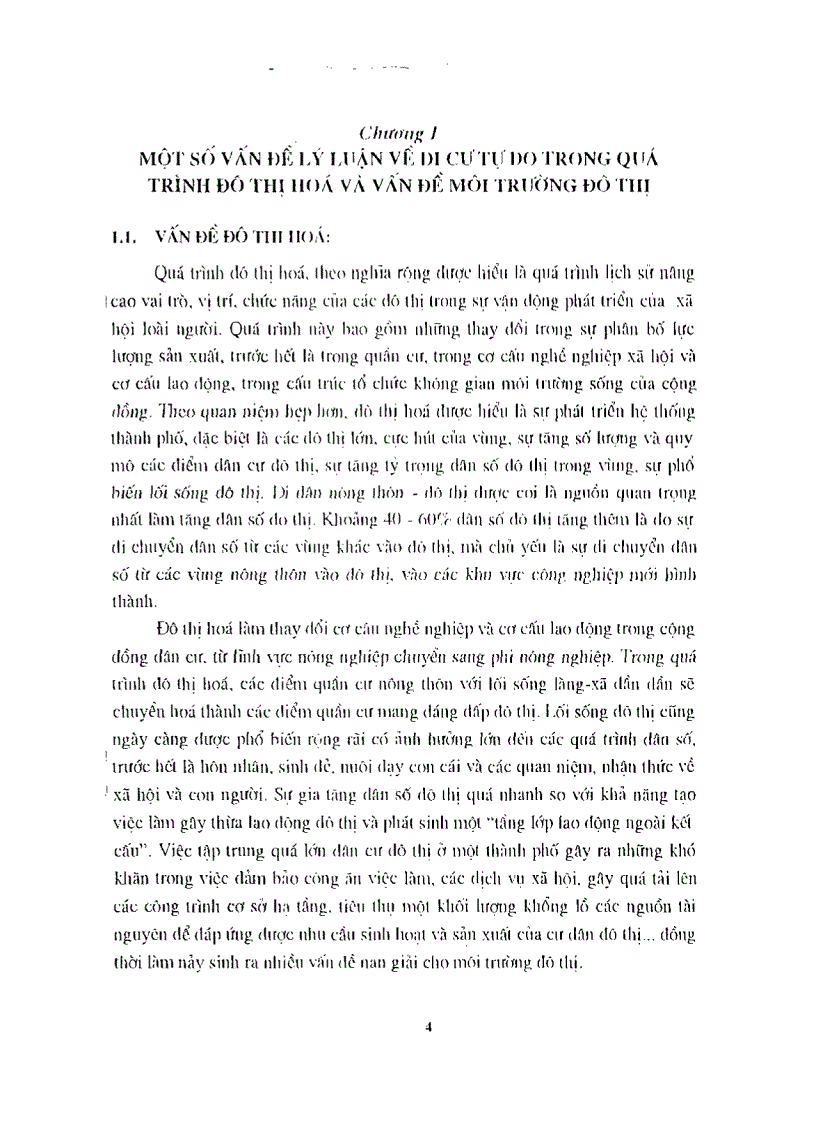 image for page Di cư tự do trong quá trình đô thị hóa và tác động của nó tới môi trường thành phố Hà Nội