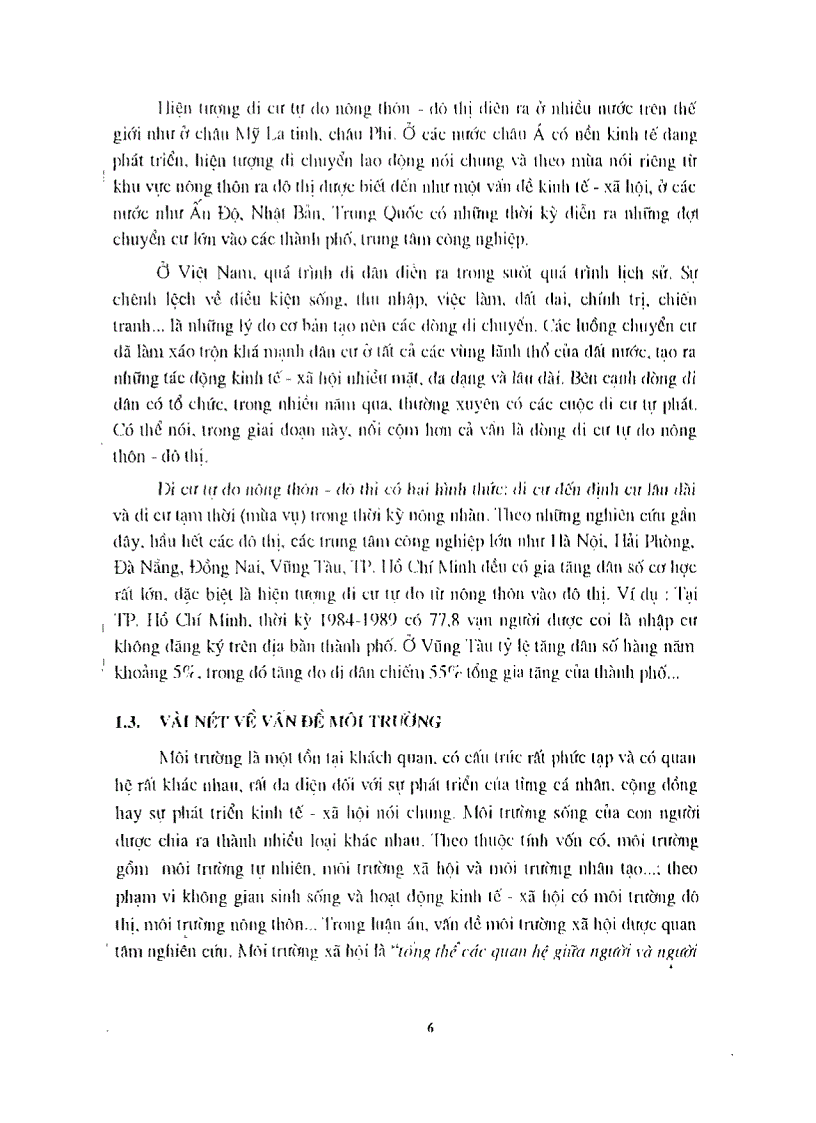 image for page Di cư tự do trong quá trình đô thị hóa và tác động của nó tới môi trường thành phố Hà Nội