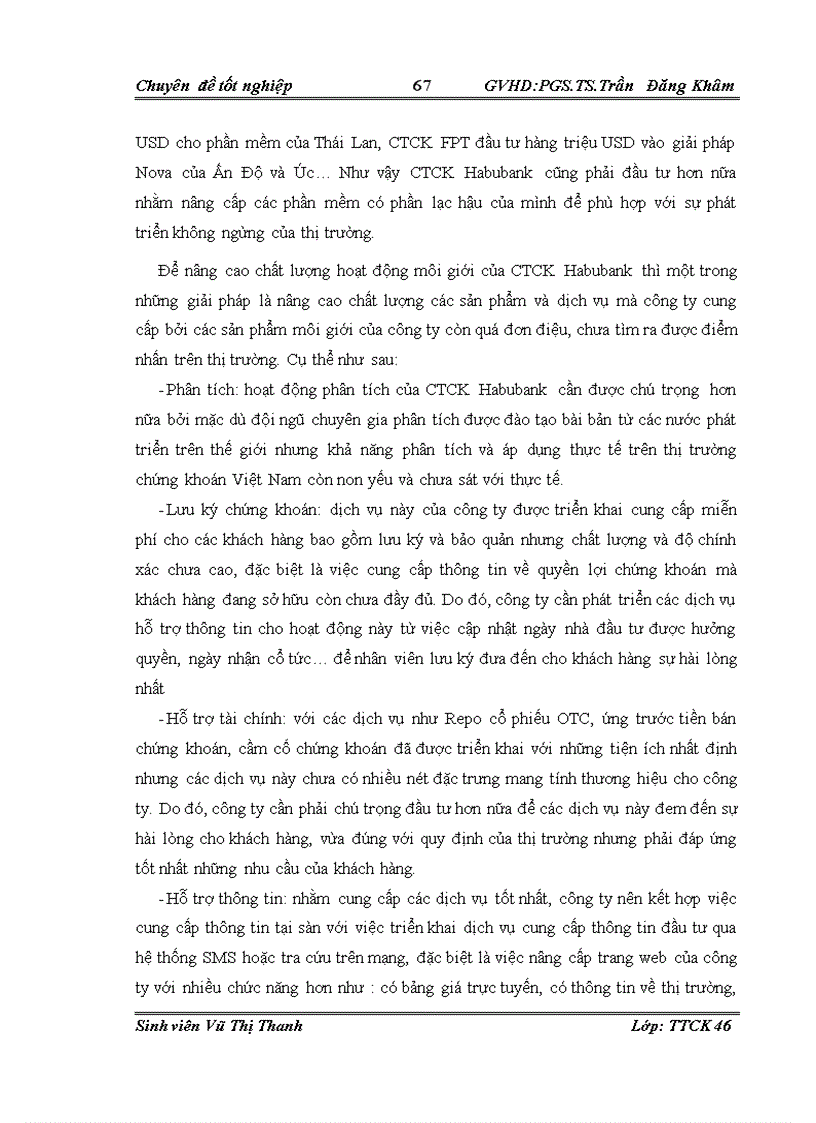image for page Nâng cao chất lượng hoạt động môi giới tại Công ty chứng khoán Habubank
