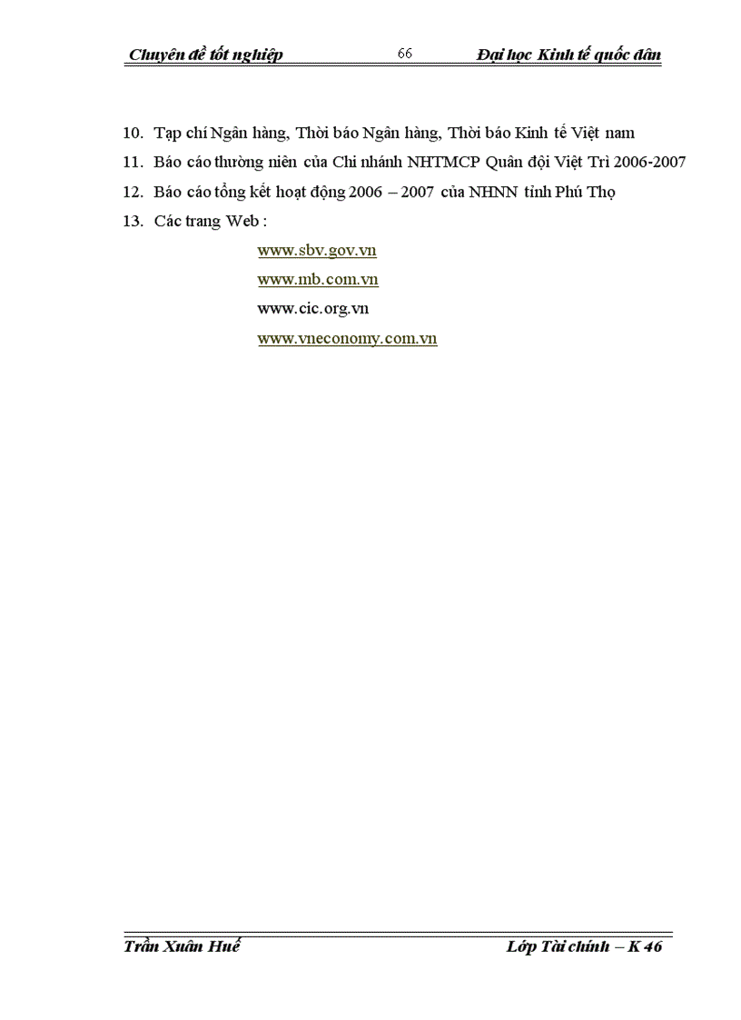 image for page Nâng cao chất lượng tín dụng tại Chi nhánh Ngân hàng TMCP Quân đội Việt Trì