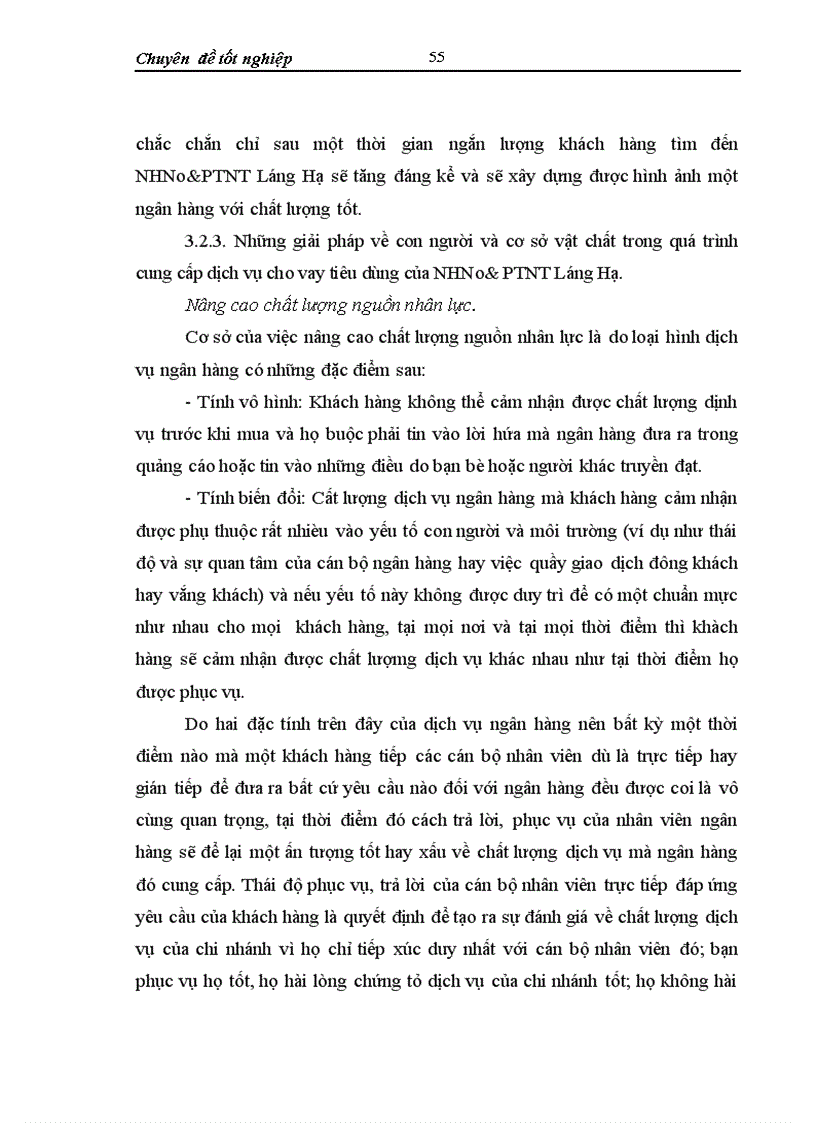 image for page Phát triển hoạt động cho vay tiêu dùng ở Chi nhánh Ngân hàng Nông nghịêp và Phát triển nông thôn Lánh Hạ