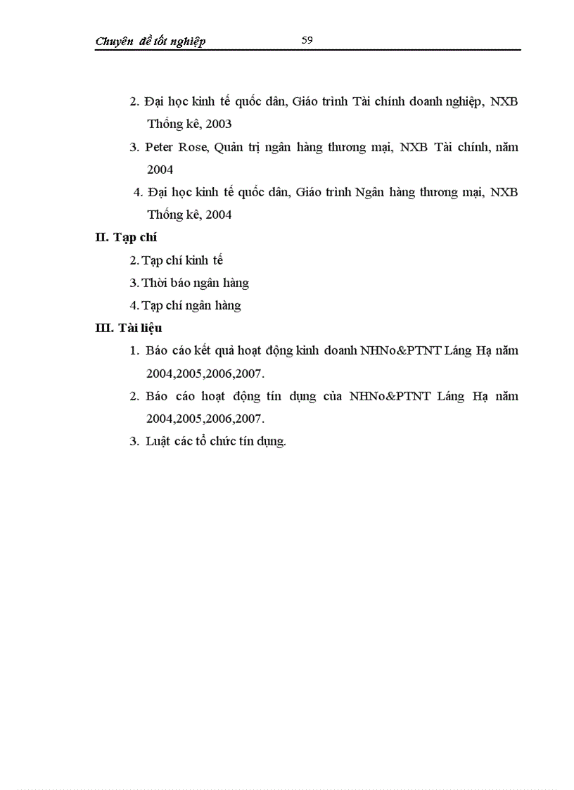 image for page Phát triển hoạt động cho vay tiêu dùng ở Chi nhánh Ngân hàng Nông nghịêp và Phát triển nông thôn Lánh Hạ