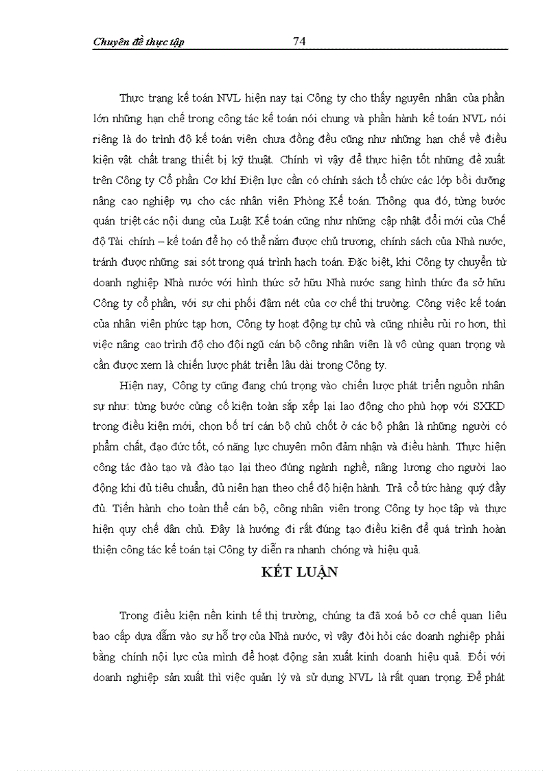 image for page Một vài đề xuất nhằm hoàn thiện công tác kế toán nguyên vật liệu tại Công ty Cổ phần cơ khí điện lực