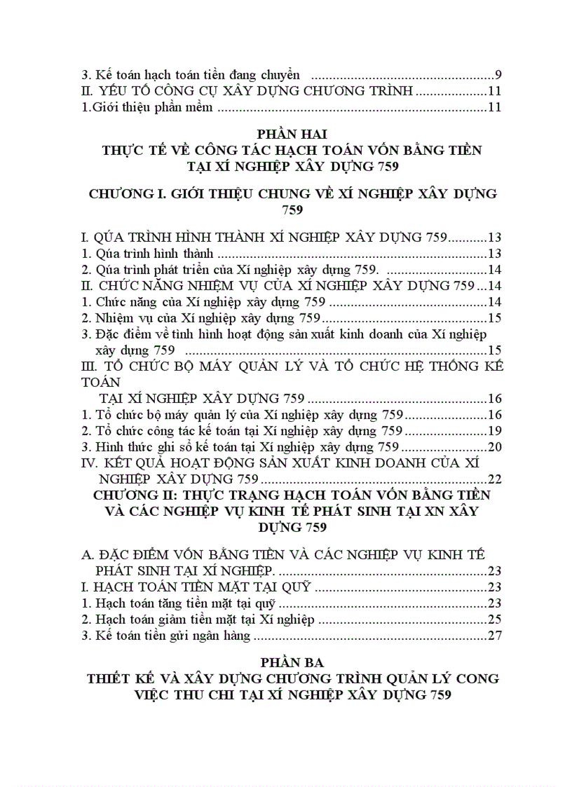 image for page Hạch toán vốn bằng tiền phần mềm MS ACCESS