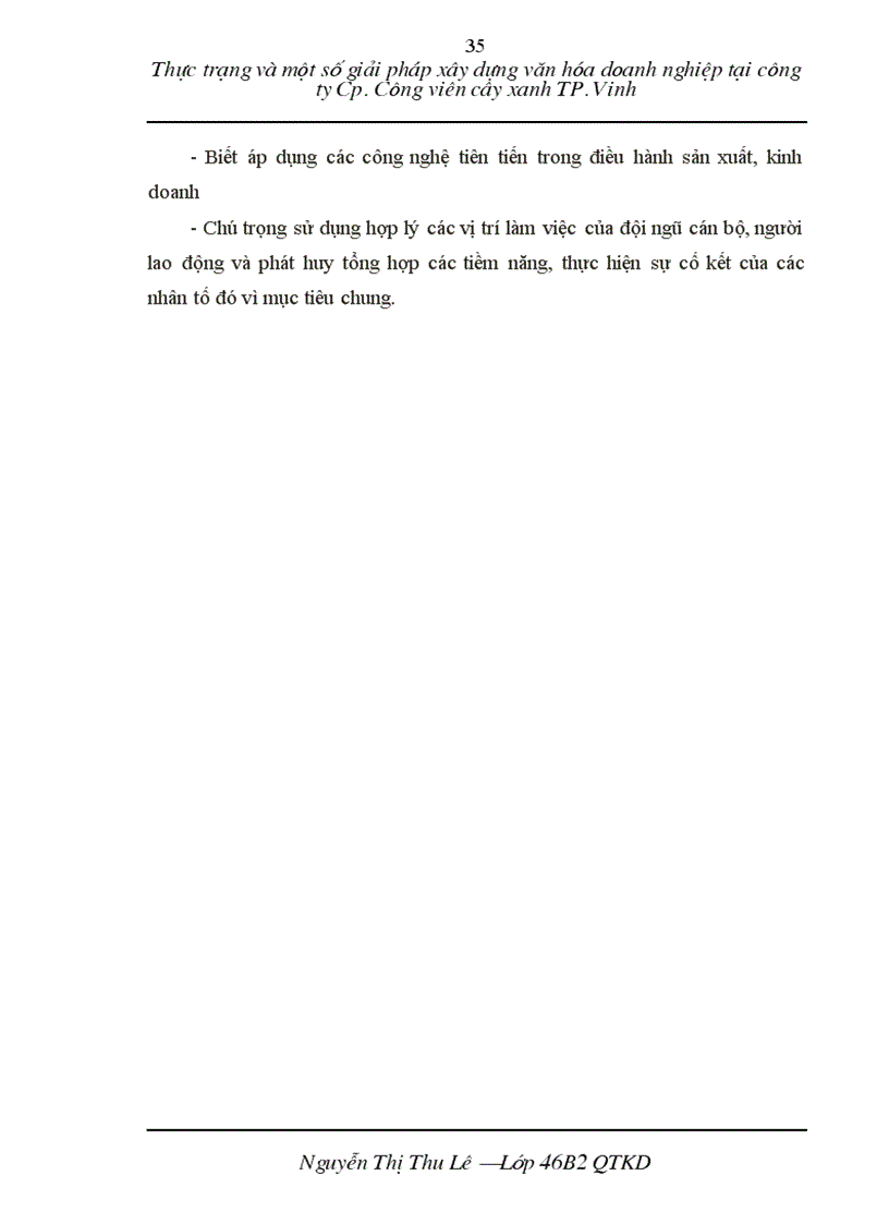 image for page Thực trạng và một số giải pháp xây dựng văn hóa doanh nghiệp trong công ty CP Công viên cây xanh TP Vinh