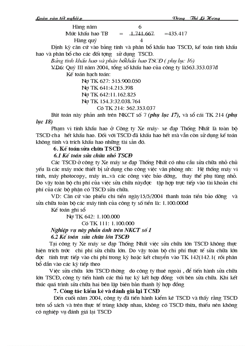 image for page Một số ý kiến đề xuất nhằm đề xuất nhằm hoàn thiện công tác kế toán TSCĐ tại Công ty Xe máy xe đạp Thống Nhất