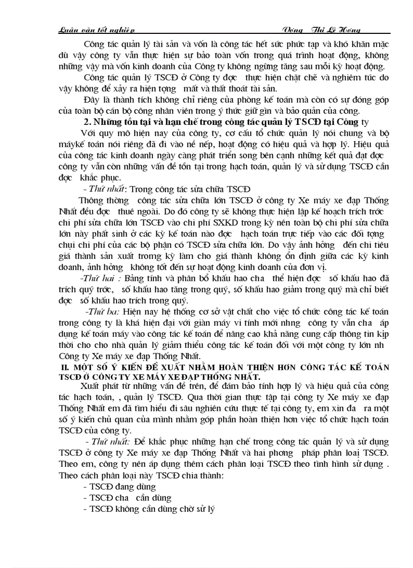 image for page Một số ý kiến đề xuất nhằm đề xuất nhằm hoàn thiện công tác kế toán TSCĐ tại Công ty Xe máy xe đạp Thống Nhất