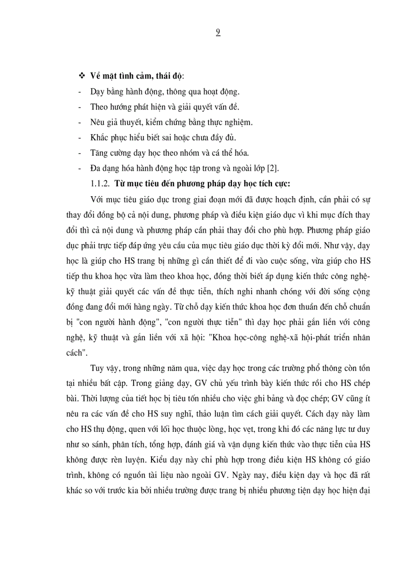 image for page Vận dụng quan điểm dạy học tích cực của robert marzano vào quá trình giảng dạy về các lực cơ học trong chương trình vật lý 10 thpt