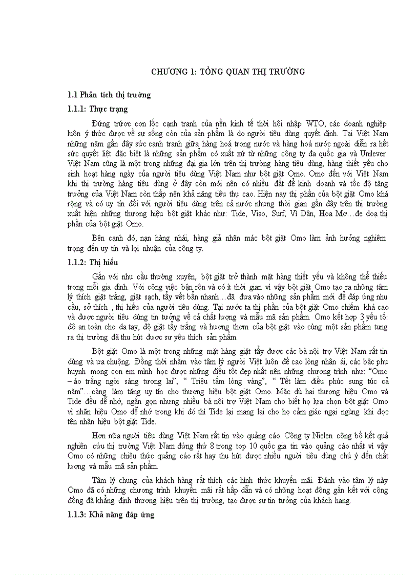 image for page Hành vi khách hang đối với sản phẩm bột giặt OMO