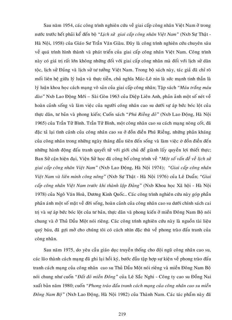 image for page Tiê n si phong trào đấu tranh của công nhân cao su thủ dầu một trong 30 năm chiến tranh giải phóng 1945 1975