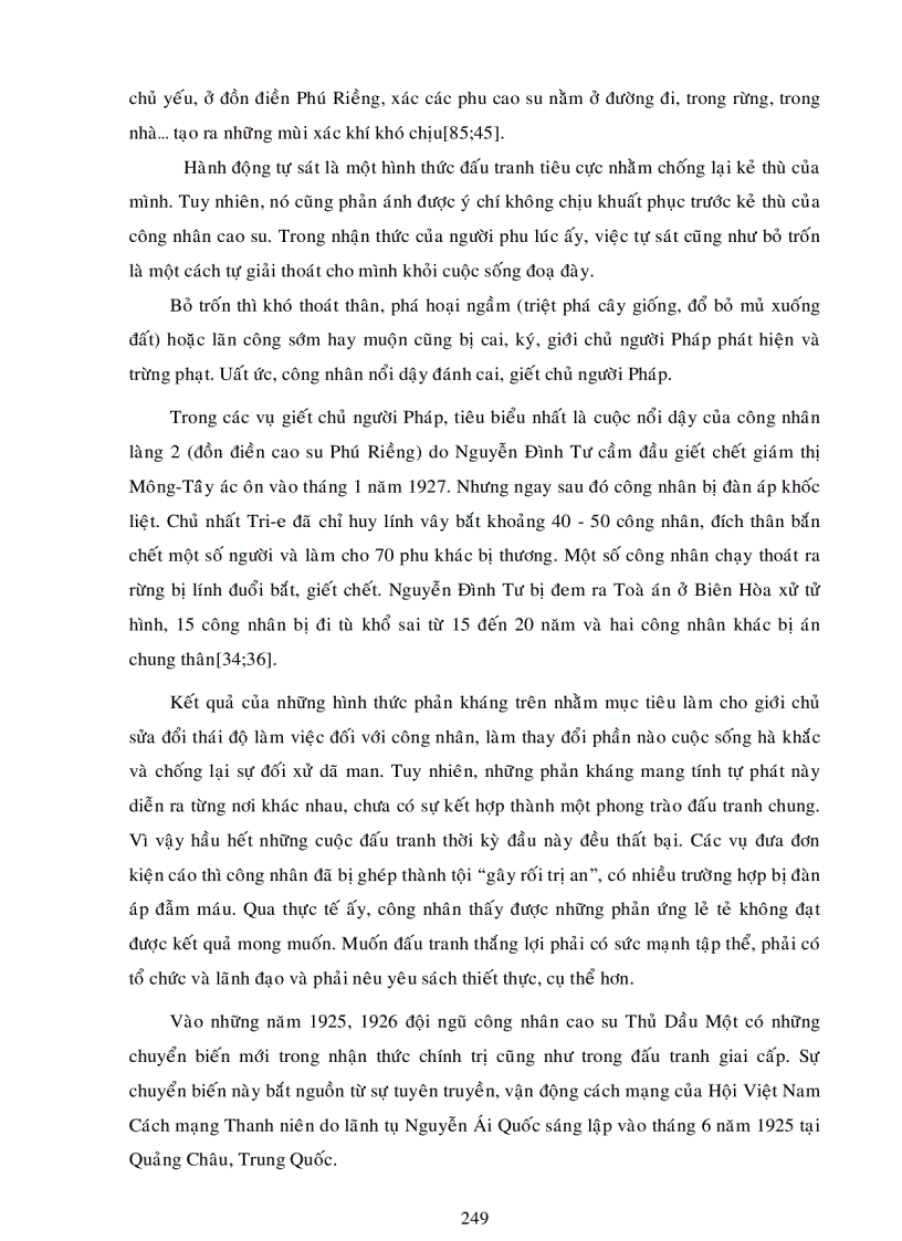 image for page Tiê n si phong trào đấu tranh của công nhân cao su thủ dầu một trong 30 năm chiến tranh giải phóng 1945 1975