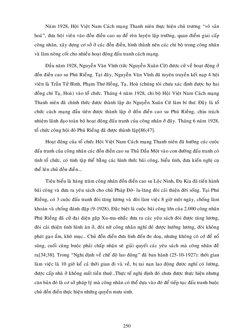 image for page Tiê n si phong trào đấu tranh của công nhân cao su thủ dầu một trong 30 năm chiến tranh giải phóng 1945 1975