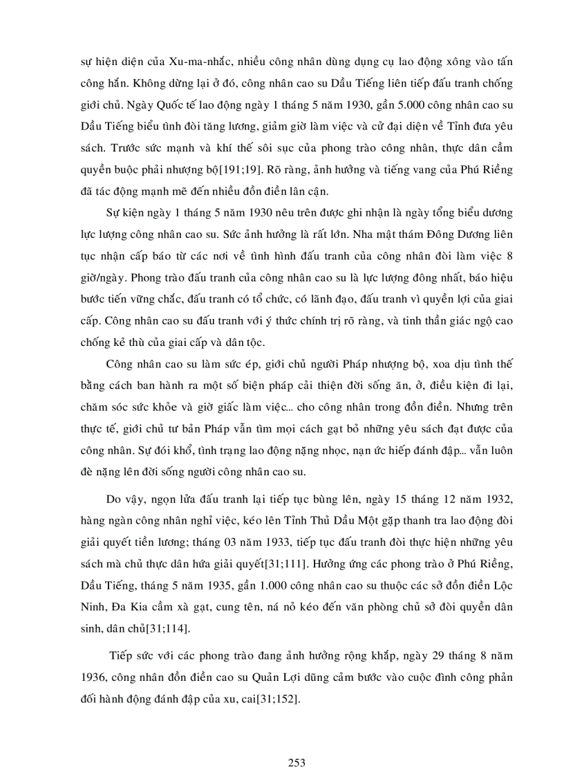 image for page Tiê n si phong trào đấu tranh của công nhân cao su thủ dầu một trong 30 năm chiến tranh giải phóng 1945 1975