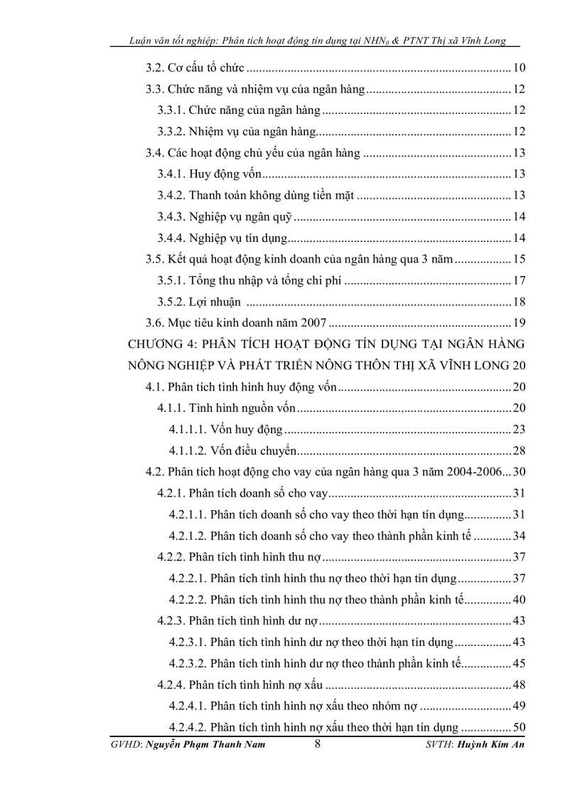 image for page Phân tích hoạt động tín dụng tại ngân hàng nông nghiệp và phát triển nông thôn thị xã Vĩnh Long