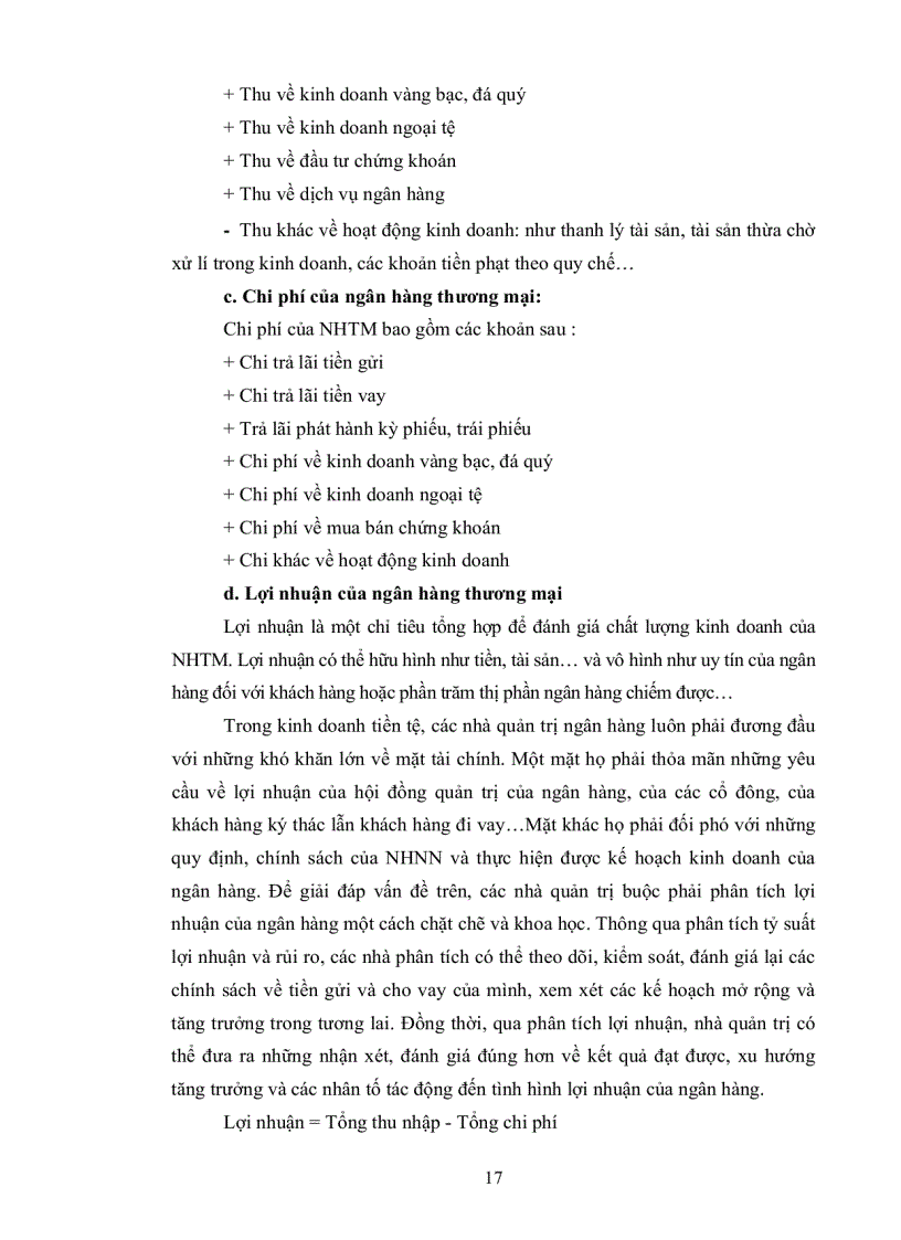 image for page Phân tích kết quả hoạt động kinh doanh của Ngân hàng thương mại cổ phần Sài Gòn Thương Tín Chi Nhánh Kiên Giang