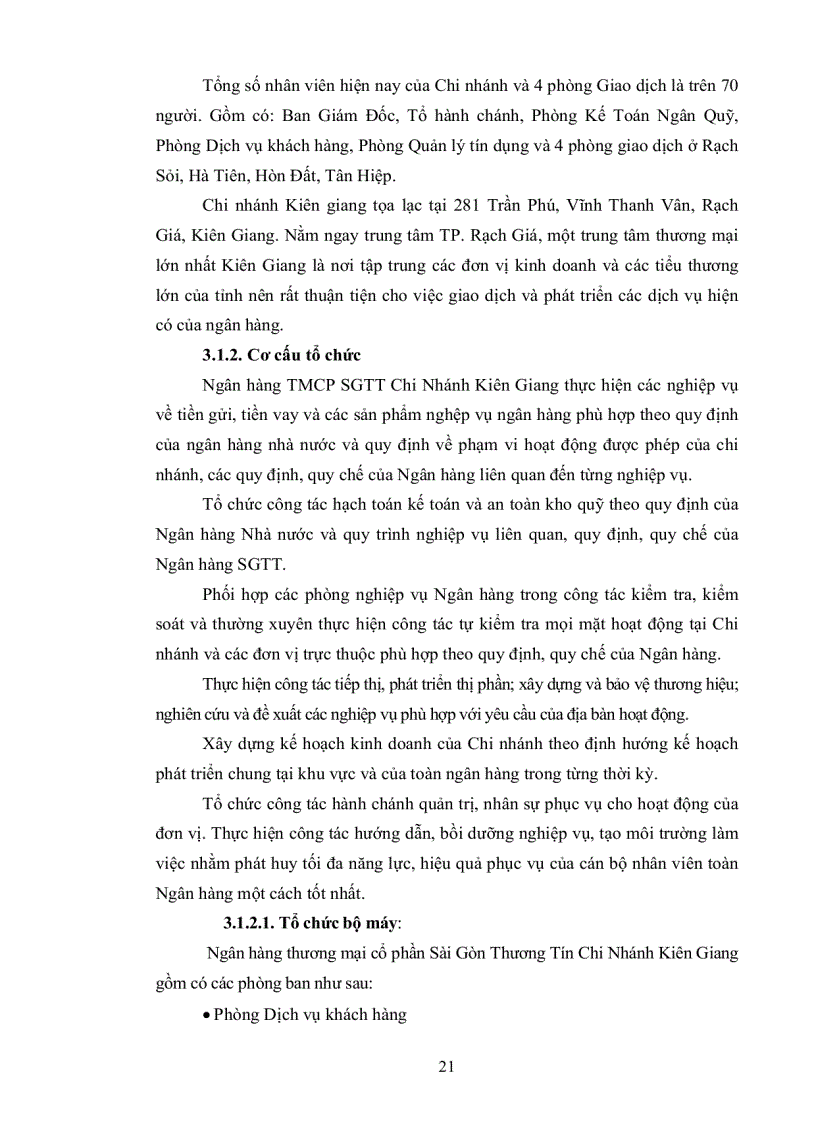 image for page Phân tích kết quả hoạt động kinh doanh của Ngân hàng thương mại cổ phần Sài Gòn Thương Tín Chi Nhánh Kiên Giang