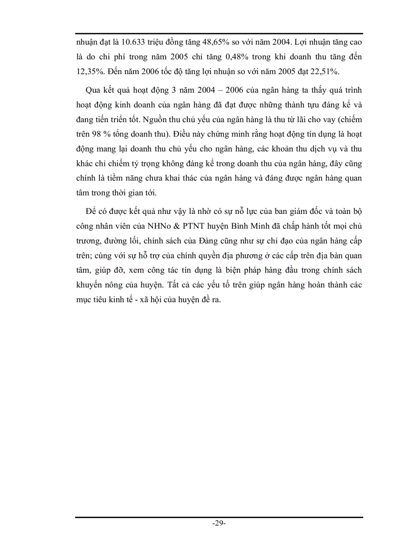 image for page Phân tích tình hình cho vay hộ sản xuất và rủi ro trong cho vay hộ sản xuất tại Ngân hàng Nông nghiệp và Phát triển Nông thôn huyện Bình Minh