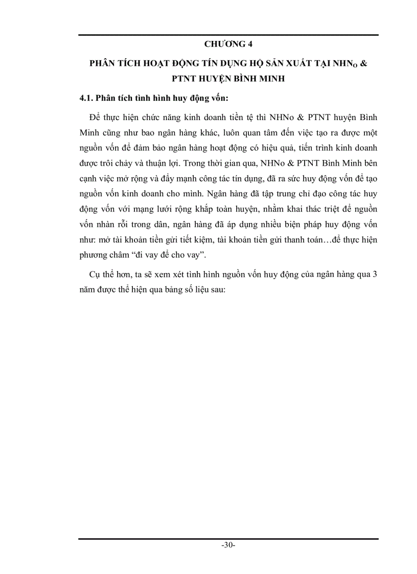 image for page Phân tích tình hình cho vay hộ sản xuất và rủi ro trong cho vay hộ sản xuất tại Ngân hàng Nông nghiệp và Phát triển Nông thôn huyện Bình Minh