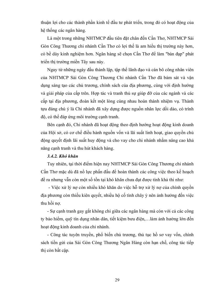 image for page Phân tích hoạt động tín dụng tại Ngân hàng Thương Mại Cổ Phần Sài Gòn Công Thương chi nhánh Cần Thơ