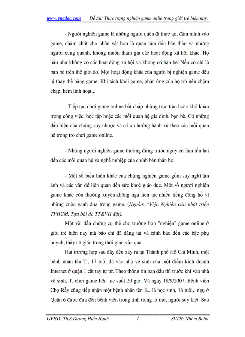 image for page Thực trạng nghiện Game online trong giới trẻ hiện nay