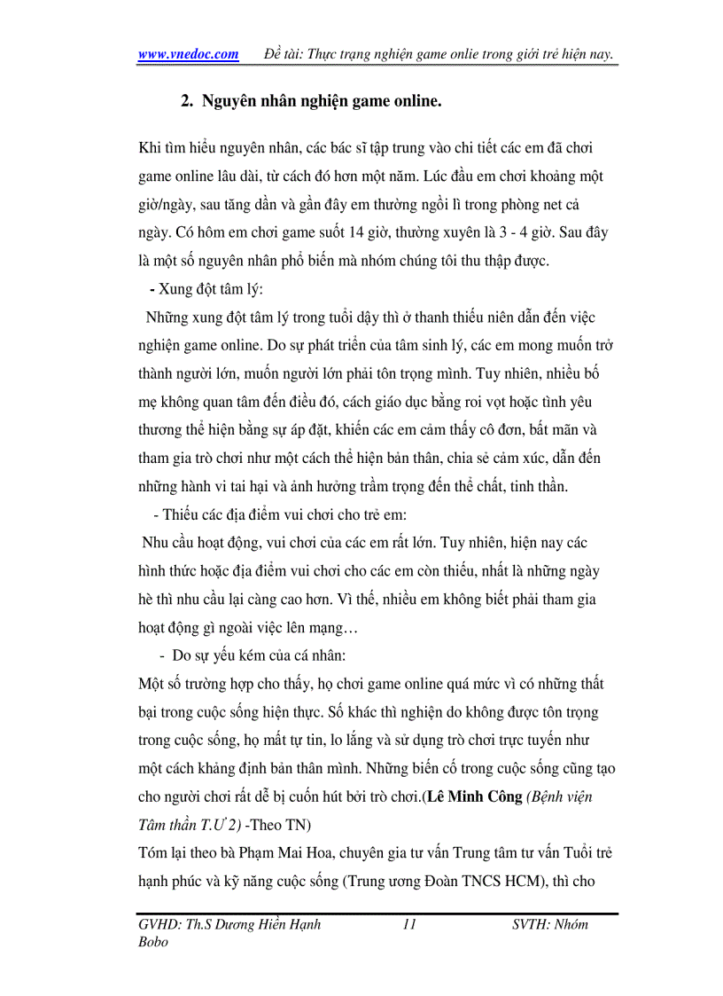 image for page Thực trạng nghiện Game online trong giới trẻ hiện nay