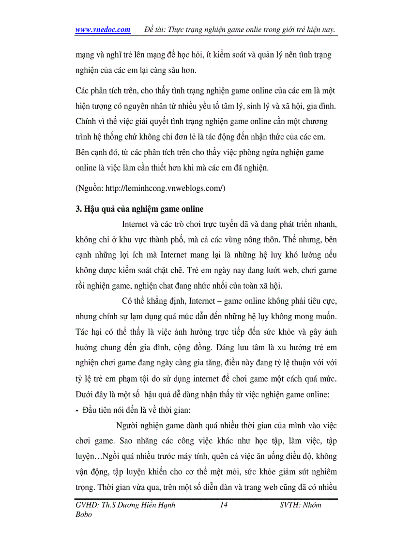 image for page Thực trạng nghiện Game online trong giới trẻ hiện nay