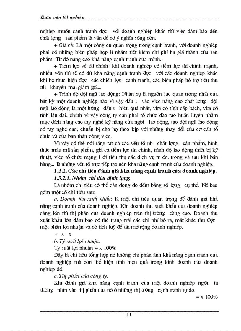image for page Cạnh tranh và nâng cao năng lực cạnh tranh trên thị trường XK của doanh nghiệp thương mại